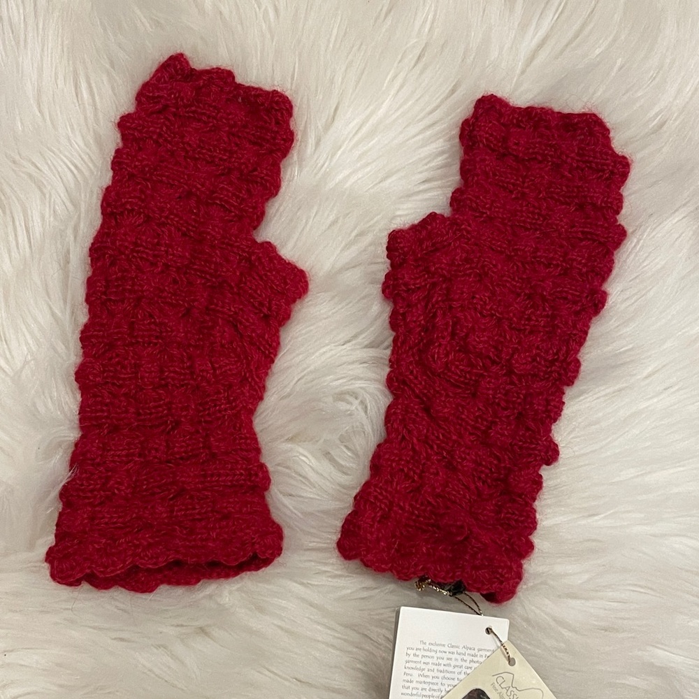 • Abigail Alpaca Fingerless Gloves •